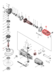 Makita GA 4530 Yastık / Statör (635113-4)